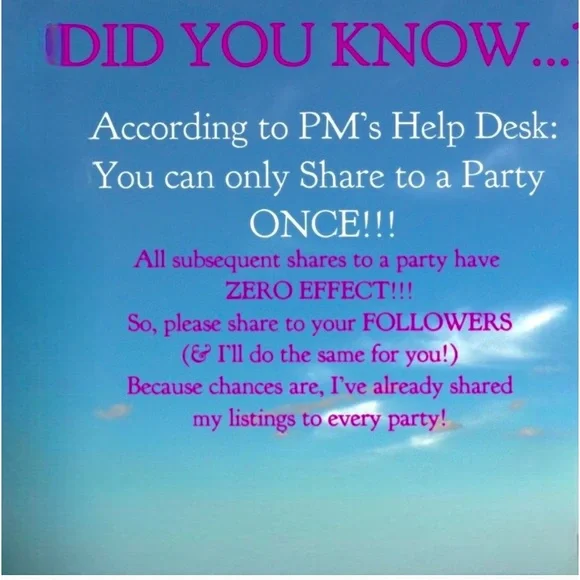 NEW random share 10,20,30 IN MY closet TO YOUR FOLLOWERS ONLY NO PARTY SHARES - Picture 6 of 10